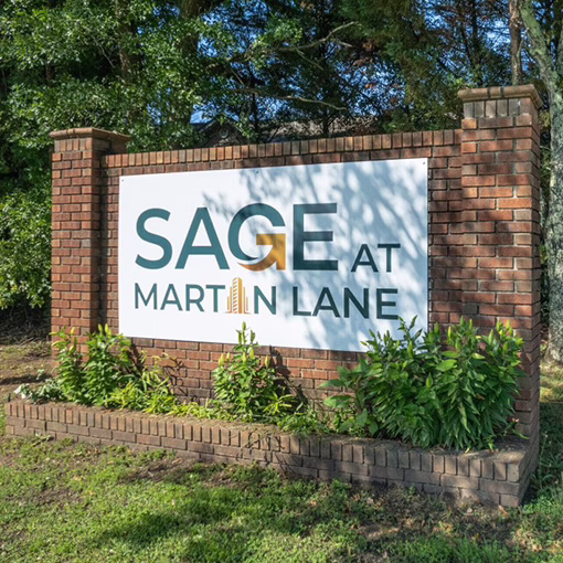 Sage at Martin Lane sign